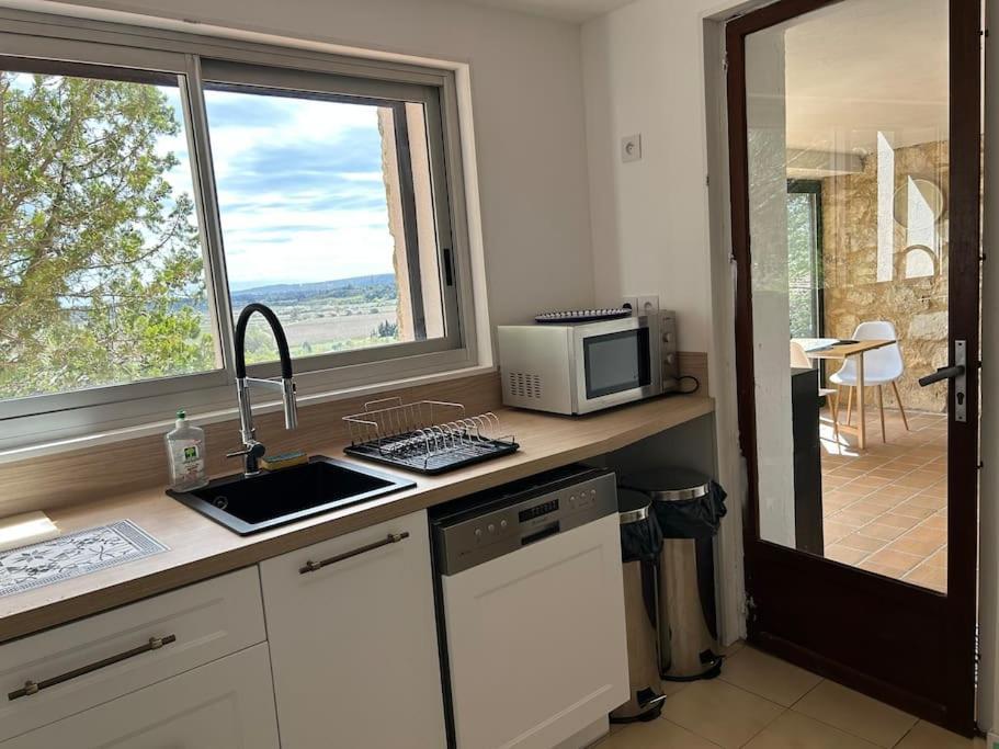 Grand T2 Bis Avec Terrasse Et Vue Apartamento Portel-des-Corbieres Exterior foto